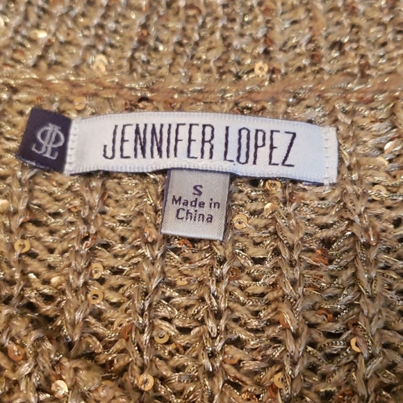Gold Jennifer Lopez sweater - Picture 2 of 7